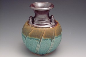 Green & Plum Vase ///